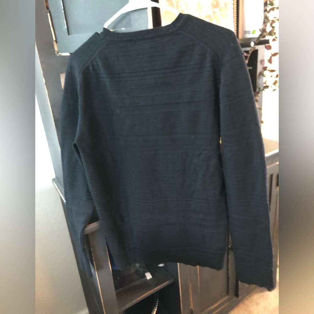 Men’s black Alfani slim fit lightweight sweater sized medium - Picture 6 of 8